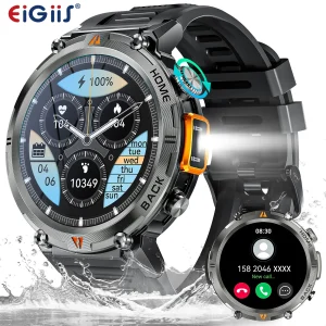 EIGIIS KE3 2025 Smartwatch – Health Monitor, Bluetooth Call, Full Touch