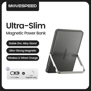 MOVESPEED S05 Pro 5000mAh Magnetic Wireless Power Bank with Stand