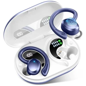 Wireless Bluetooth 5.3 Earbuds, IP7 Waterproof, Noise-Cancelling Mic